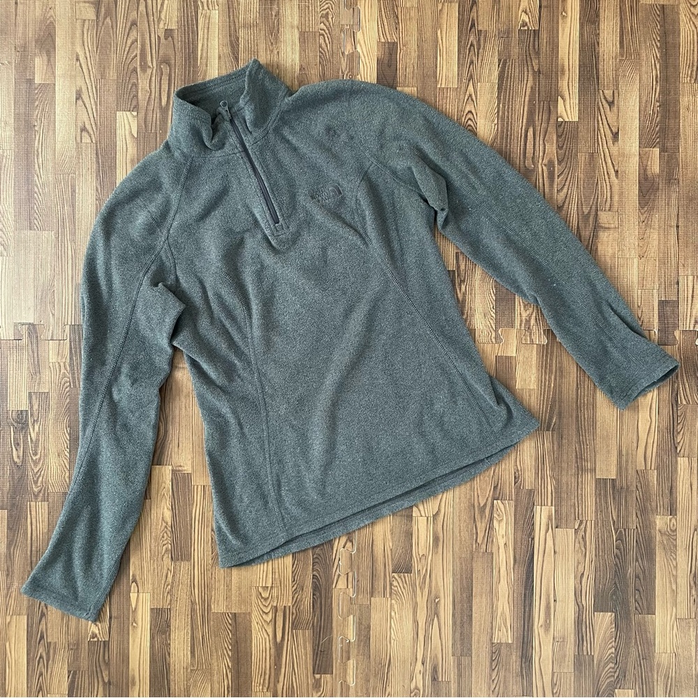 The North Face 1/4 Zip Fleece Pullover XS Grey